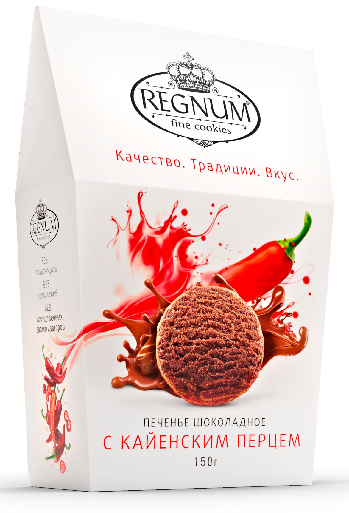 

Печенье сдобное Crunch Time Cookies шоколадное с кайенским перцем, 150 г