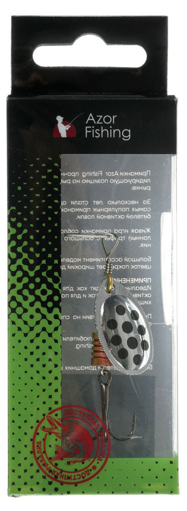

Блесна вращающаяся Azor Fishing Комета 2,5 г, в ассортименте