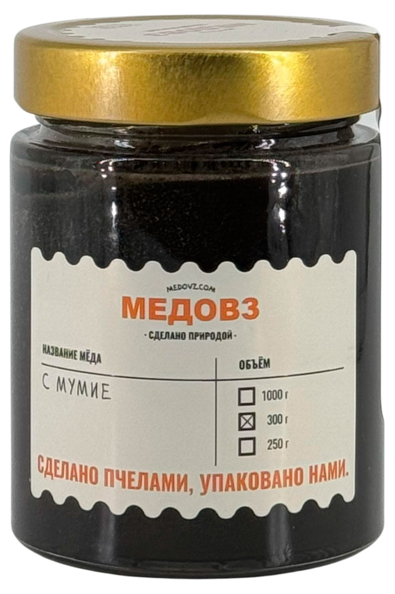 

Мед Медовз луговой с мумиё, 300 г