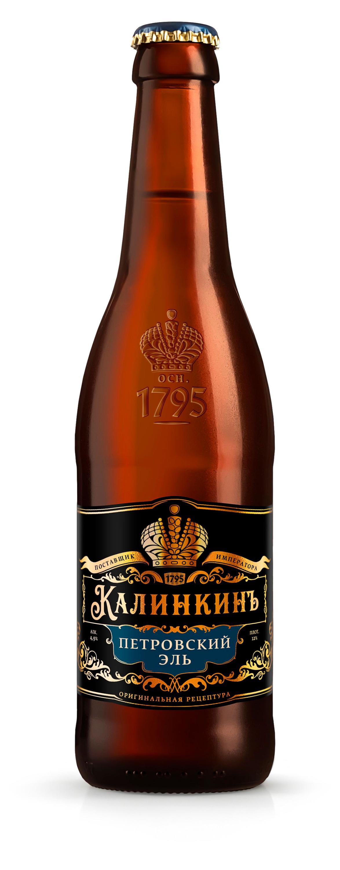 

Пиво Калинкинъ Петровский эль светлое фильтрованное, 400 мл