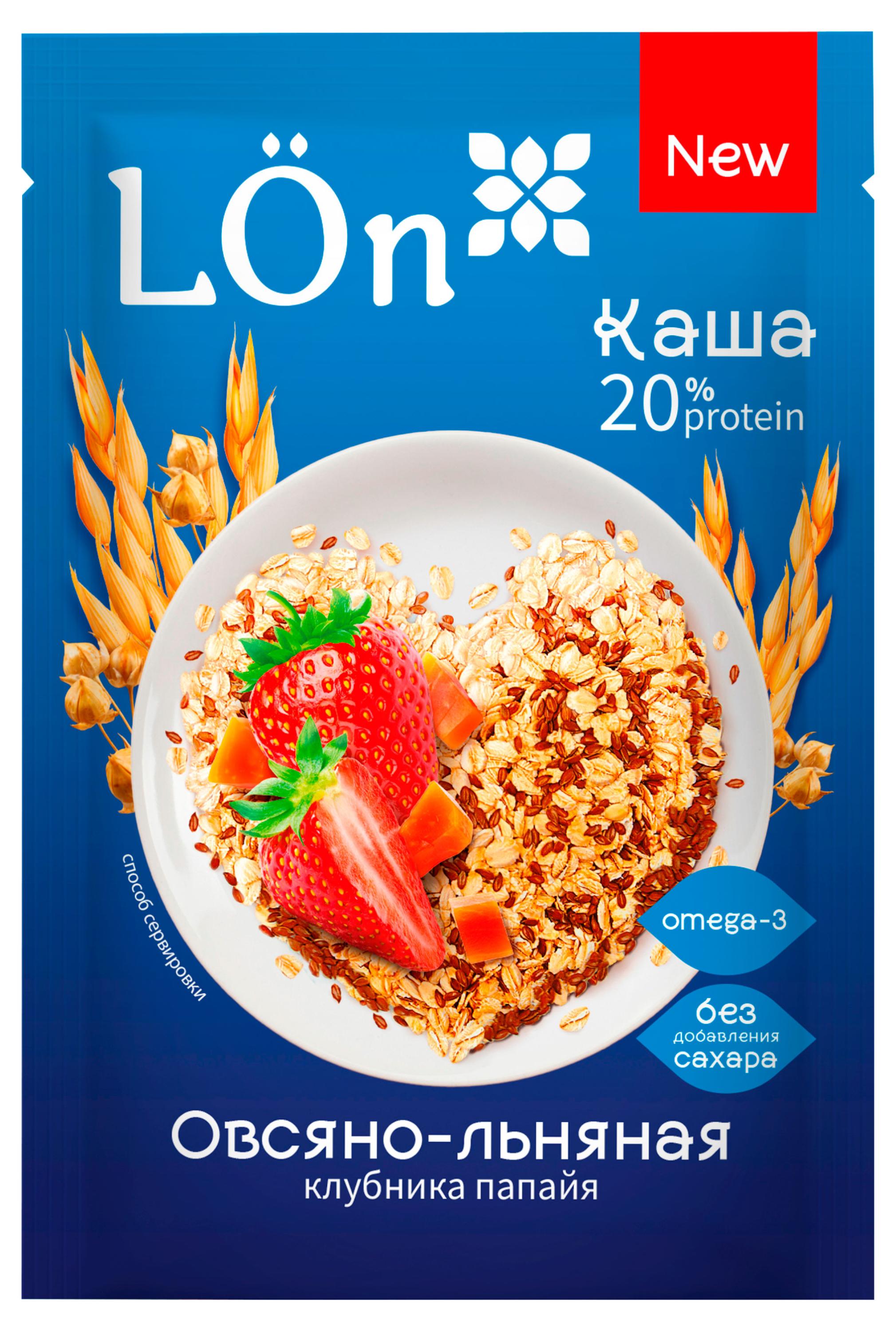 

Каша Lon овсяно-льнаная клубника папайя, 30 г