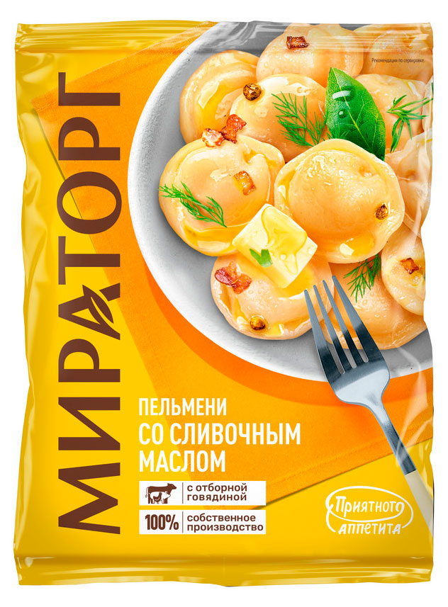 

Пельмени Мираторг с отборной говядиной со сливочным маслом, 700 г