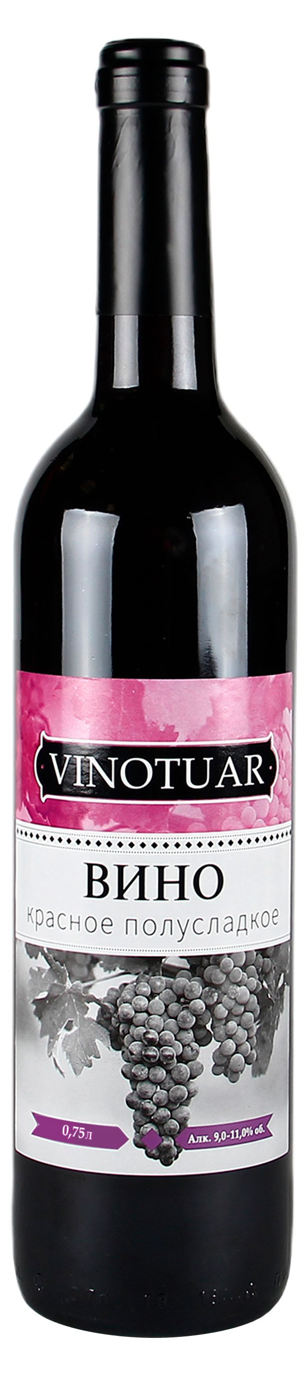 

Вино Vinotuar красное полусладкое Россия, 0,75 л