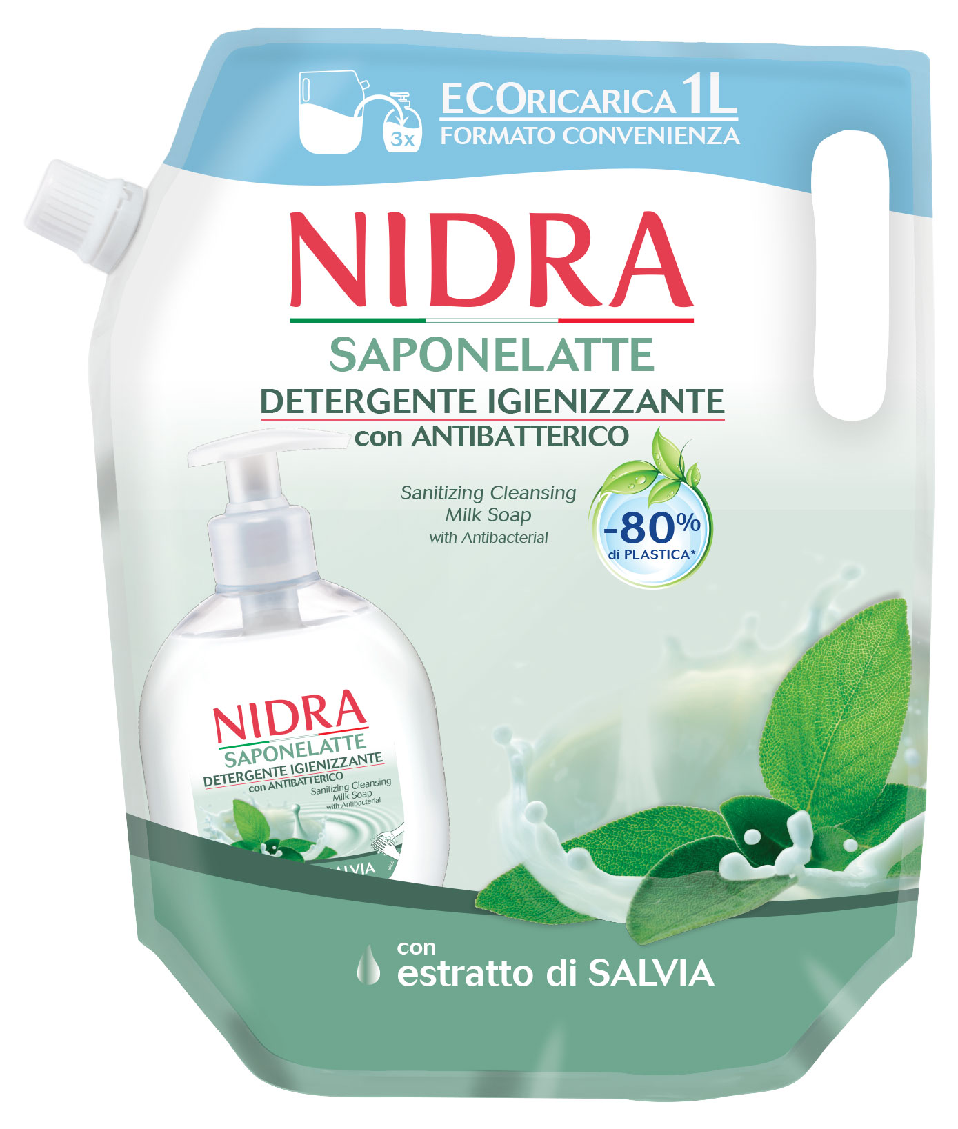 

Мыло жидкое Nidra с экстрактом шалфея, 1 л
