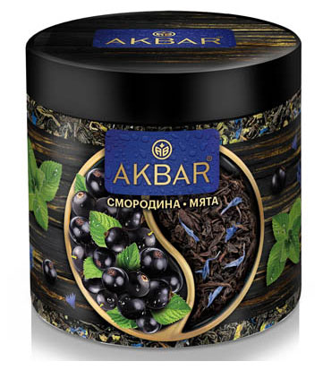 

Чай черный AKBAR смородина мята, 100 г