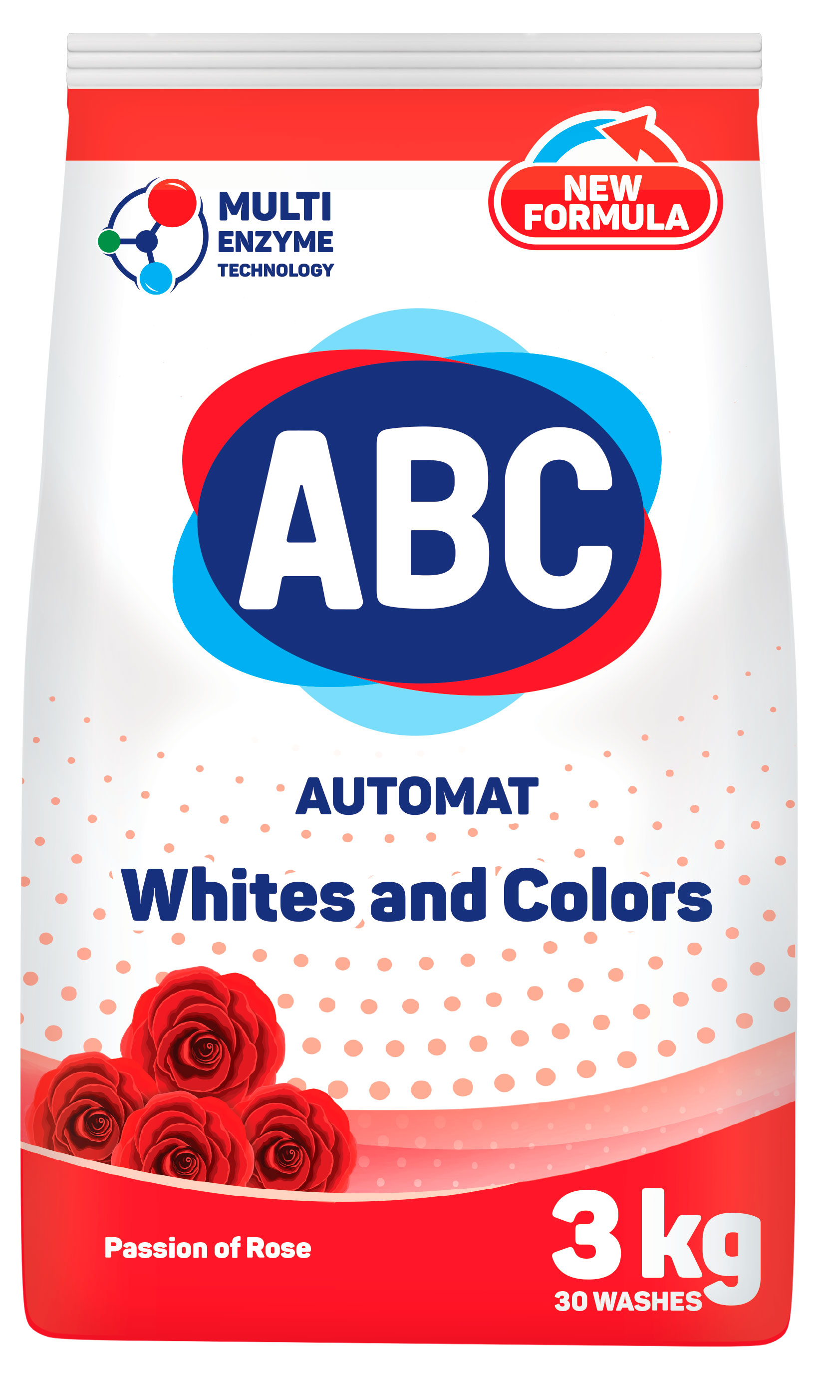 

Порошок для стирки цветного белья ABC, 3 кг
