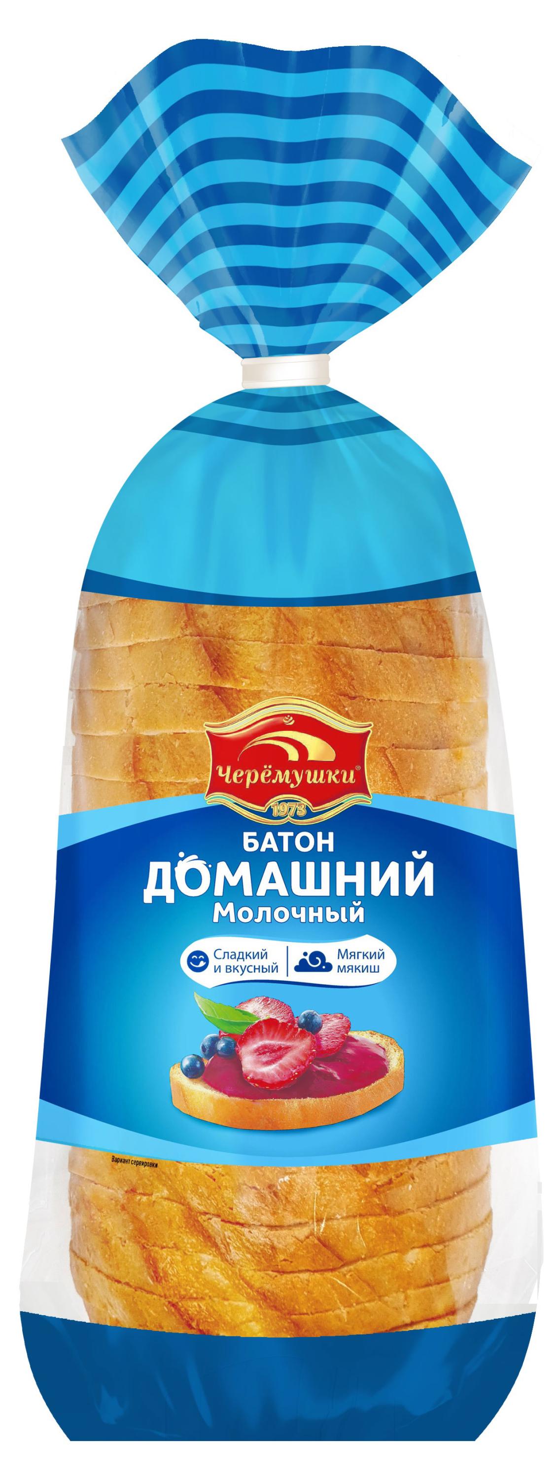 

Батон Черёмушки домашний молочный, 350 г