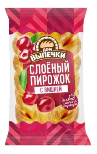 

Пирожок слоеный Черёмушки вишня, 70 г