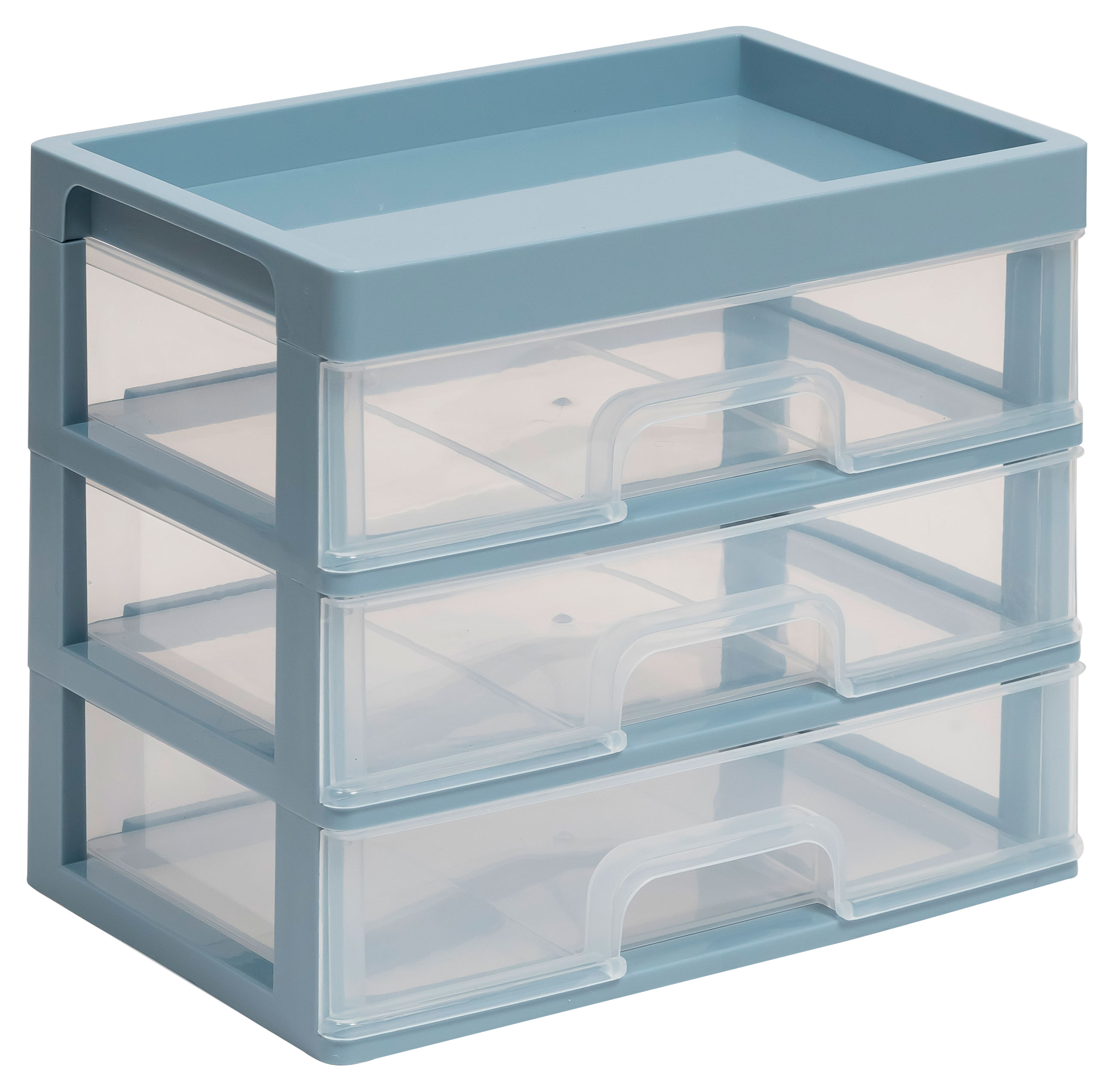 

Органайзер для мелочей Violet 3 ящика серый, 25х17,8х22,5 см