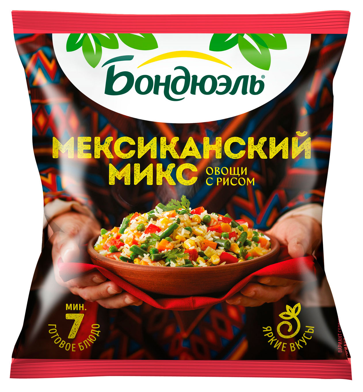 

Смесь овощная Bonduelle Мексиканский микс овощи с рисом замороженная, 400 г