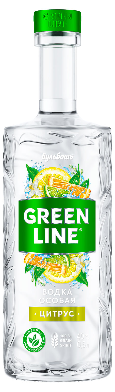 

Водка Бульбашъ GreenLine Цитрус Беларусь, 0,5 л