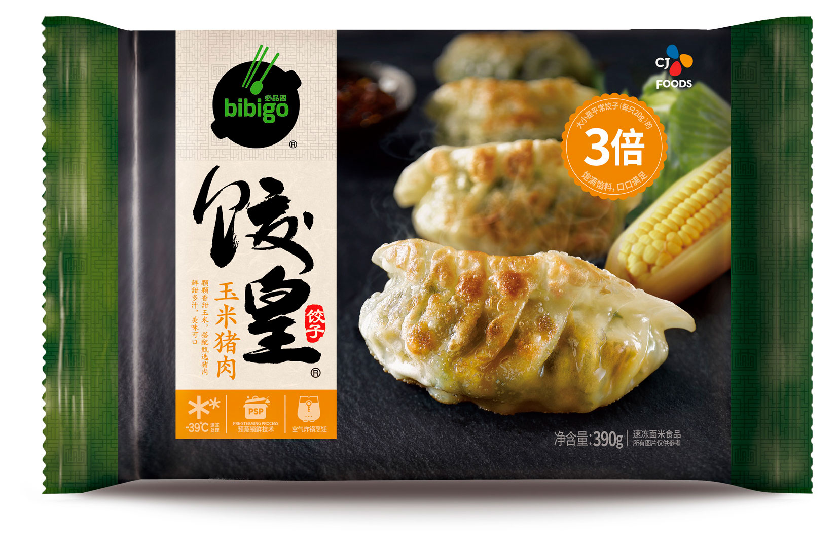 

Дамплинги Bibigo кинг-сайз со свининой и кукурузой замороженные, 390 г