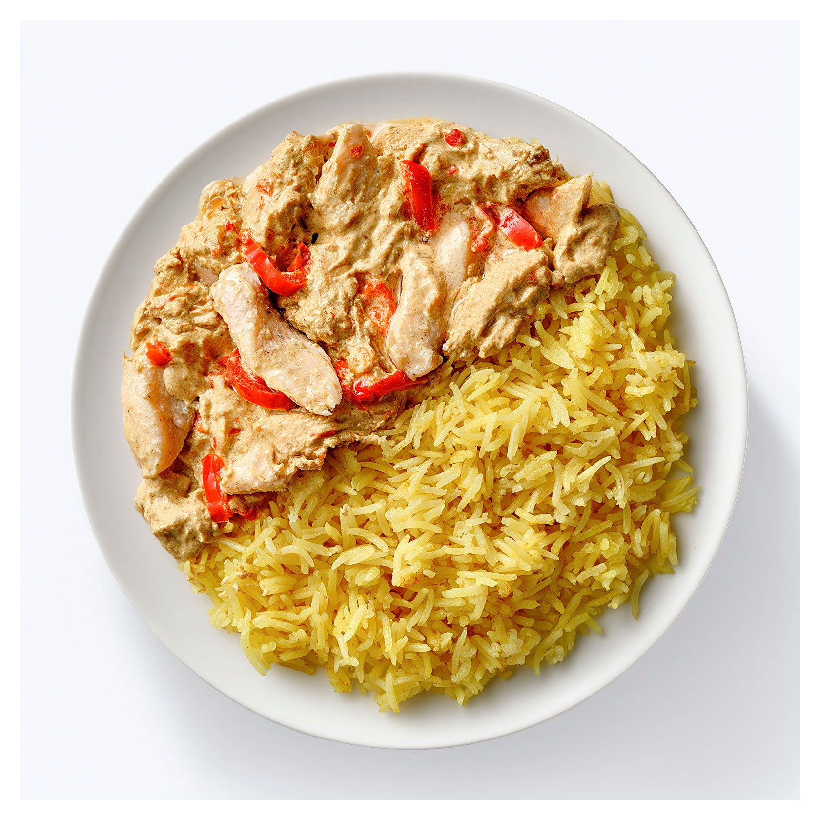 

Курица карри АШАН & Ozon fresh с цитрусовым рисом, 250 г