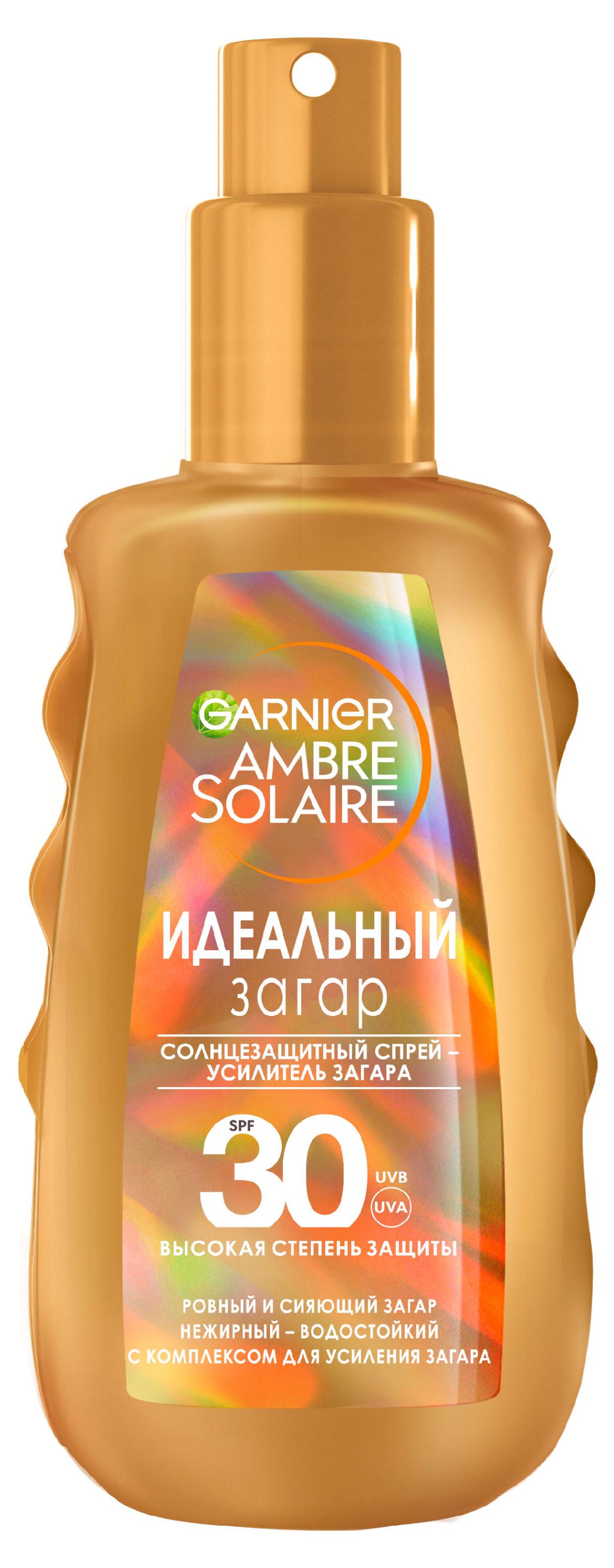

Спрей-проявитель загара Garnier Ambre Solaire Солнцезащитный Идеальный загар SPF 30, 150 мл