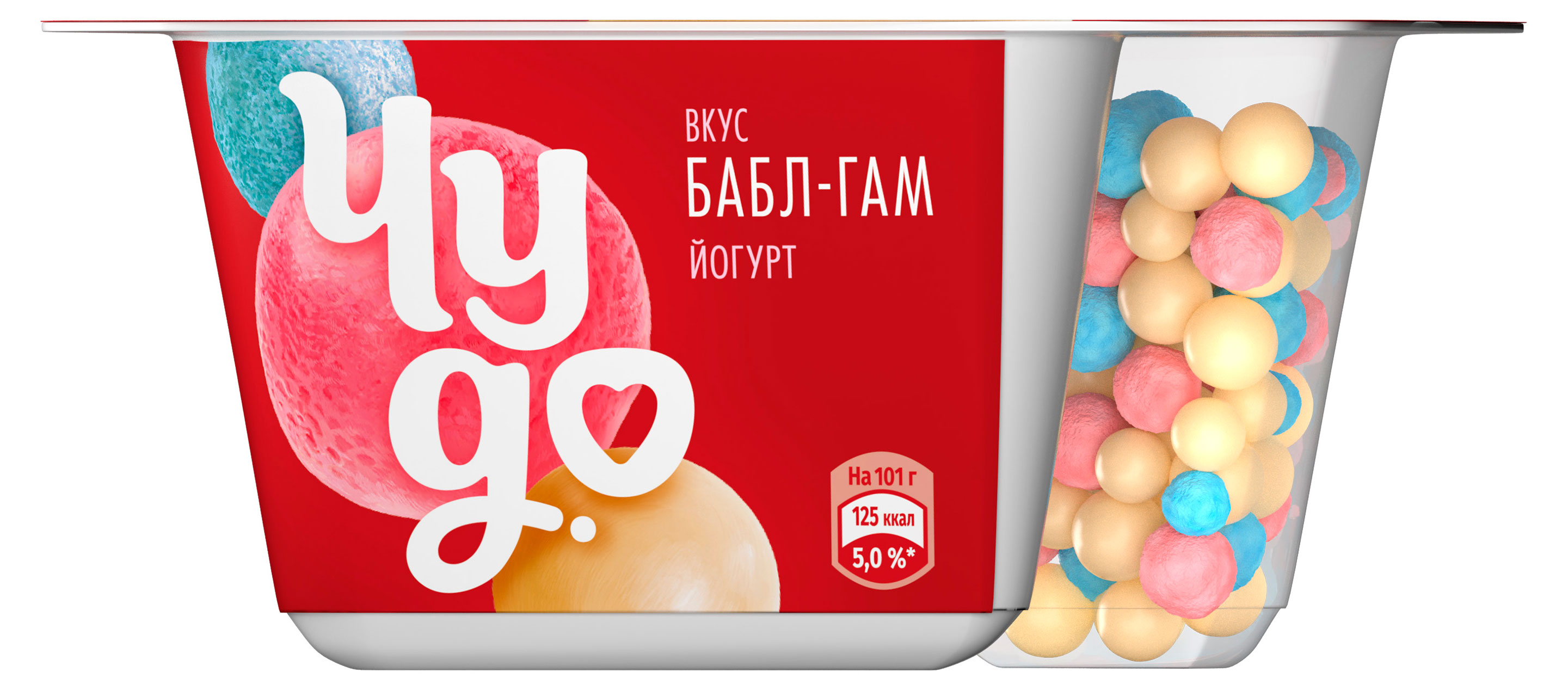 

Йогурт Чудо Бабл-гам со злаковыми шариками 4% БЗМЖ, 101 г