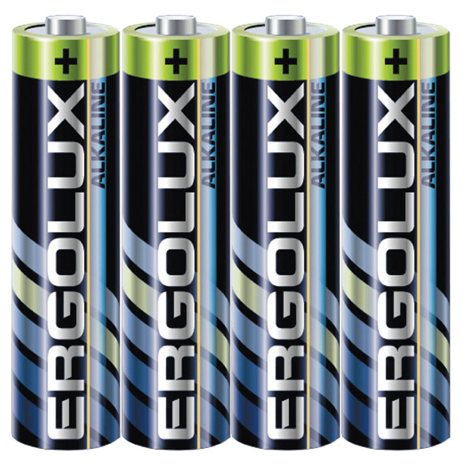 

Батарейка алкалиновая Ergolux ААА, 4 шт