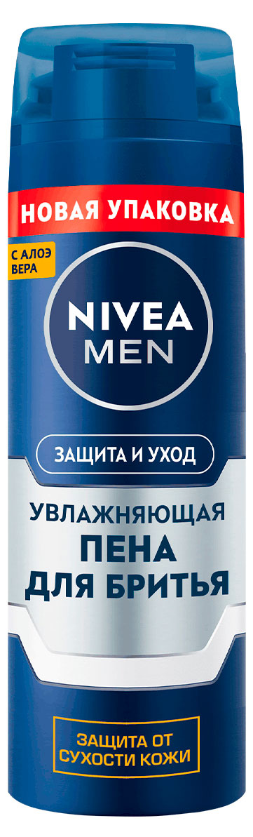 

Пена для бритья NIVEA MEN Защита и уход против сухости кожи увлажняющая, 200 мл