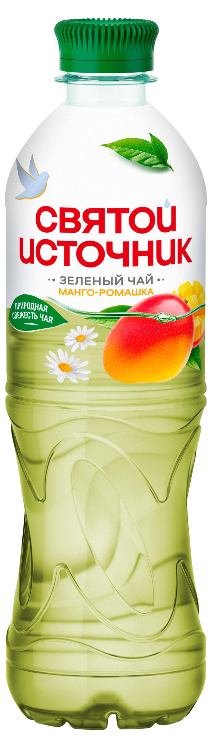 

Чай зеленый холодный Святой Источник Манго-ромашка, 0,5 л