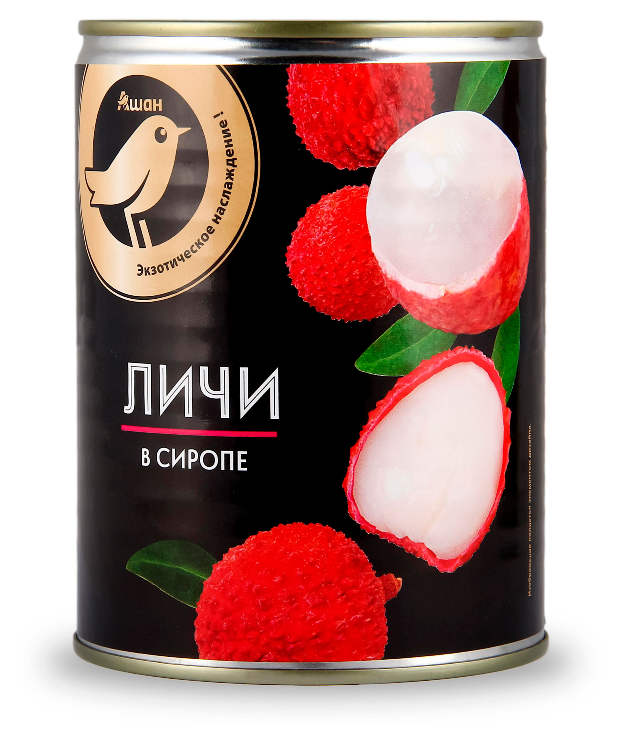 

Личи АШАН Золотая птица в сиропе, 300 г