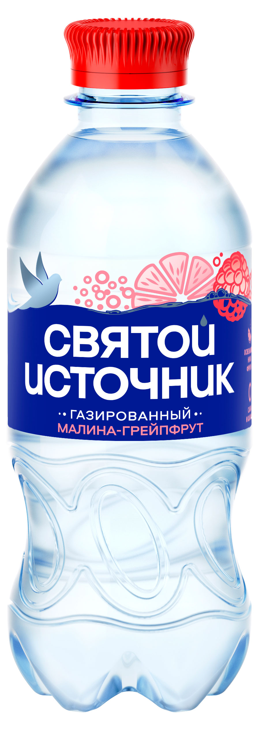 

Вода питьевая Святой Источник газированная со вкусом малины и грейпфрута, 330 мл
