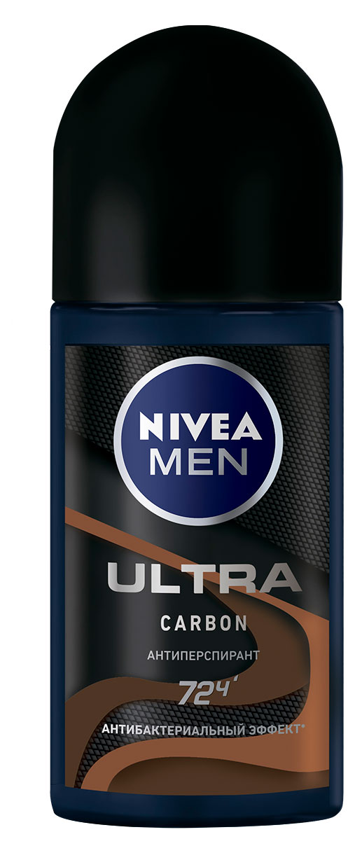 

Дезодорант-антиперспирант шариковый NIVEA MEN ULTRA Carbon антибактериальный эффект, 50 мл