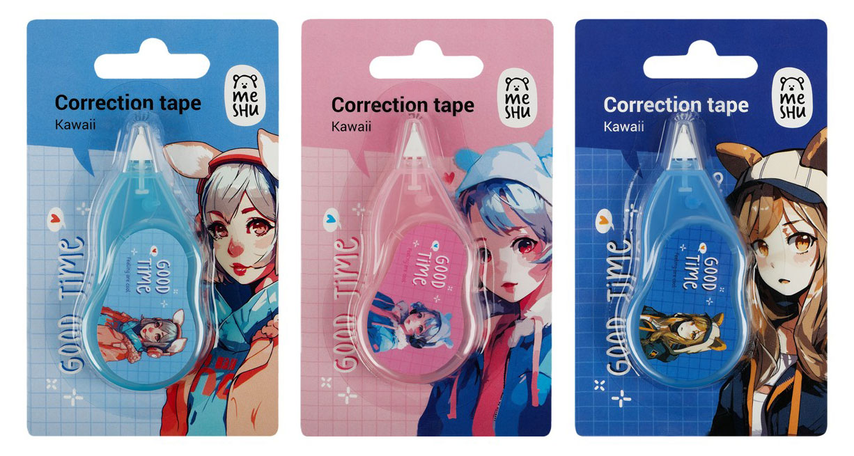 

Корректирующая лента Meshu Kawaii, 5 мм х 3 м