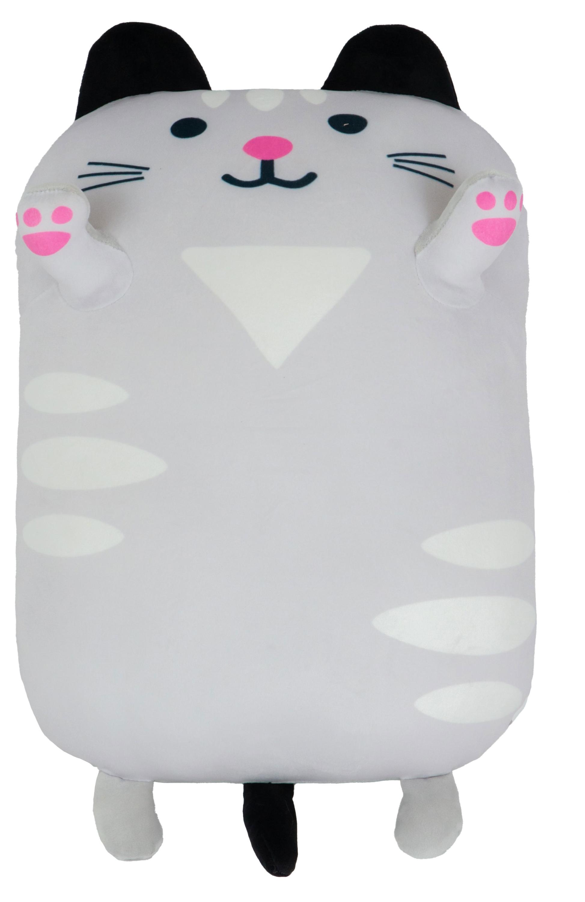 

Игрушка мягкая ONE TWO FUN Кот серый, 40 см