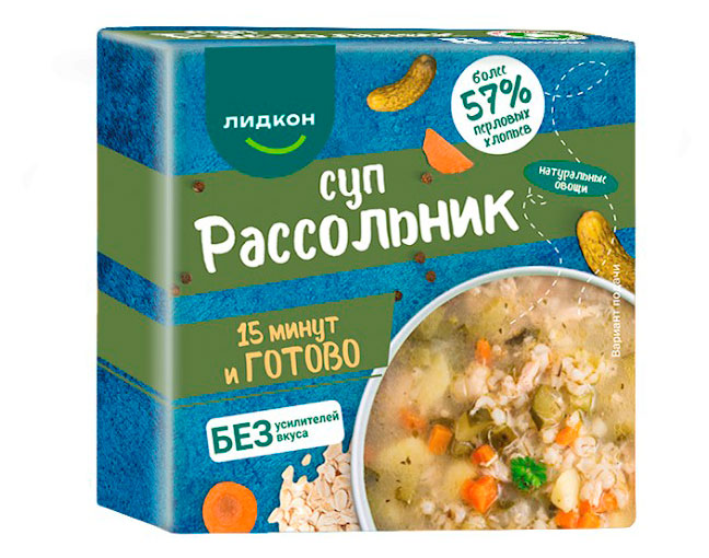 

Суп Лидкон Рассольник, 180 г