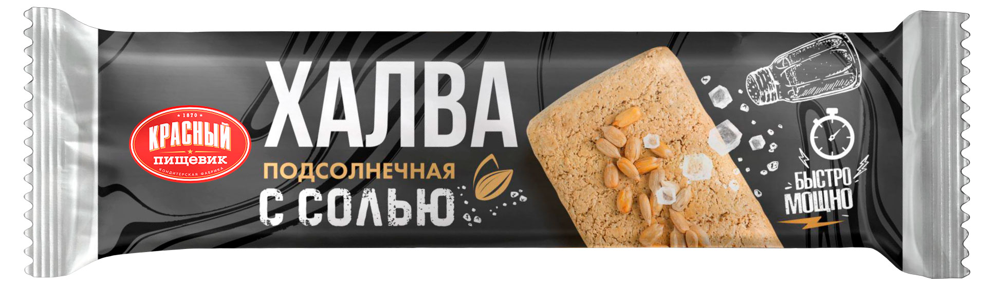 

Халва Красный пищевик Подсолнечная с солью, 60 г