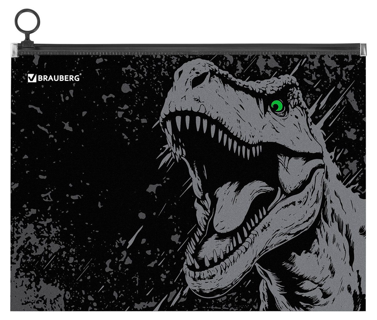 

Папка для тетрадей BRAUBERG Scary dino 1 отделение пластик A4