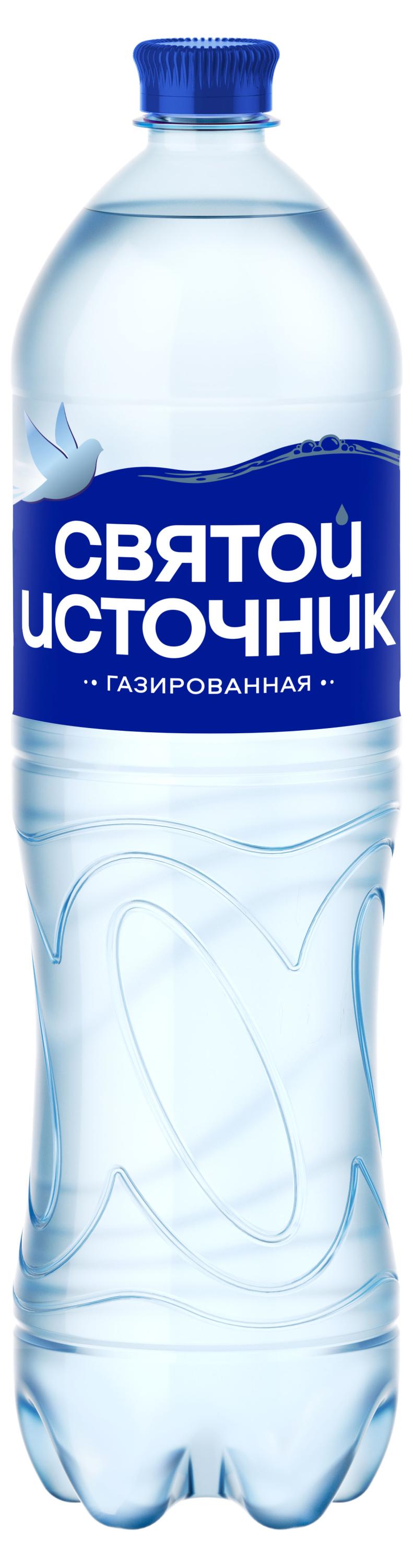 Изображение товара Вода питьевая «Святой Источник» газированная, 1,5 л