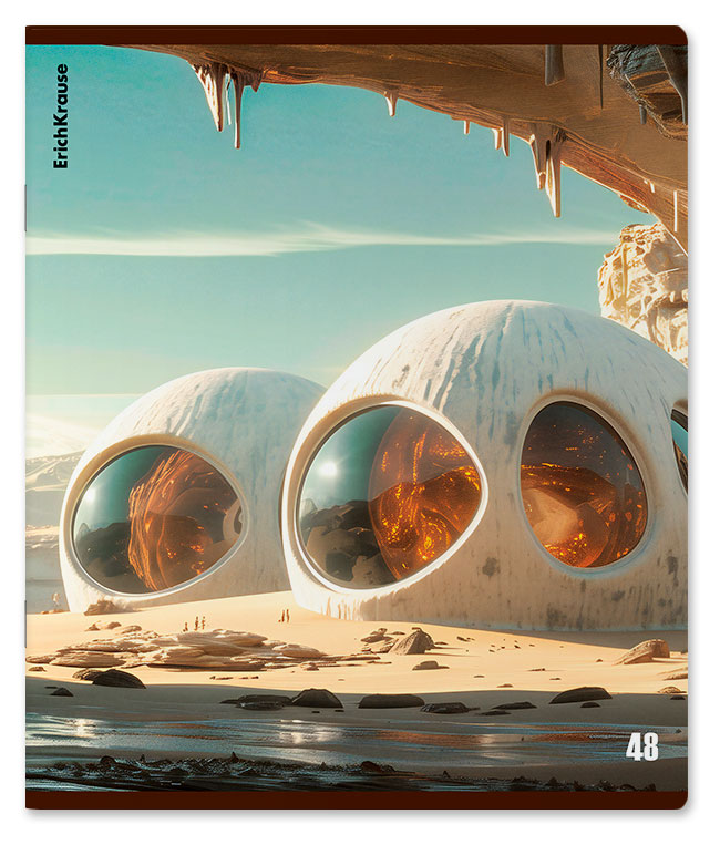 

Тетрадь ErichKrause Dune в клетку А5, 48 л в ассортименте