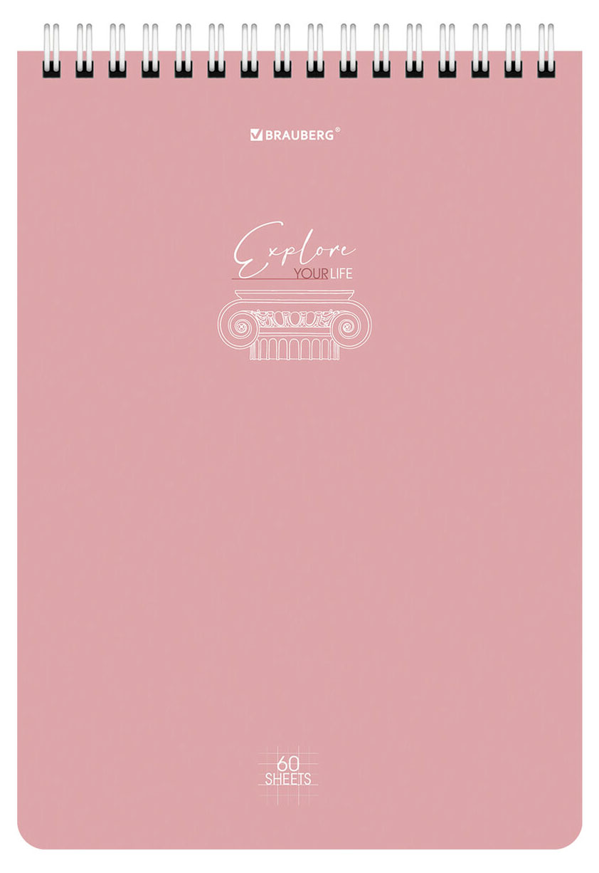 

Блокнот BRAUBERG Pastel в клетку А5 60 л, 1 шт в ассортименте