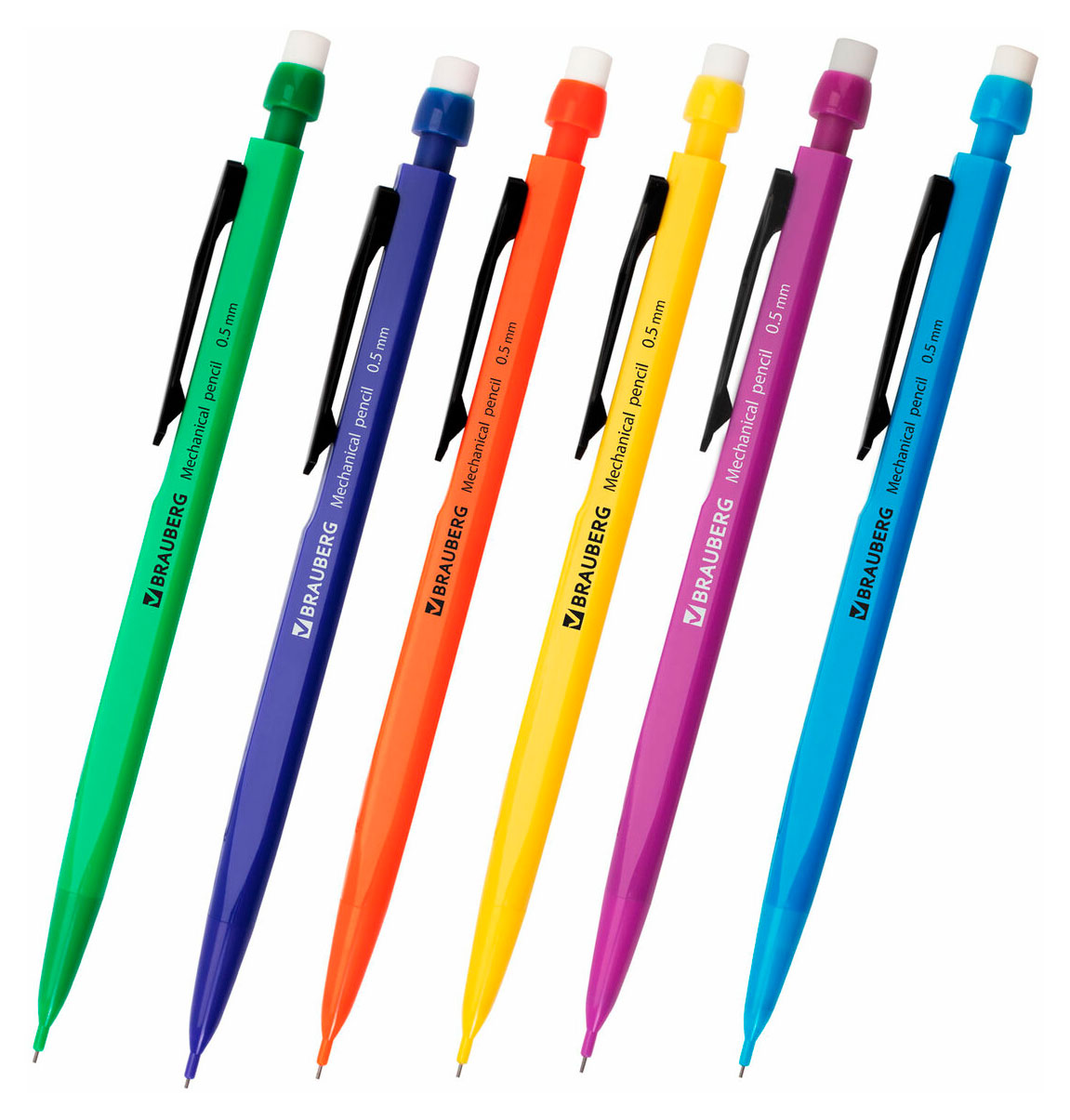 Изображение товара Карандаш механический BRAUBERG Classic 0,5 мм HB, 1 шт в ассортименте