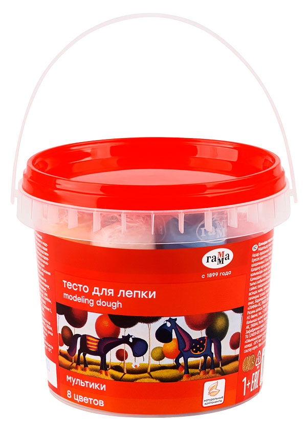 

Тесто для лепки Гамма Мультики, 8 цветов х 25 г
