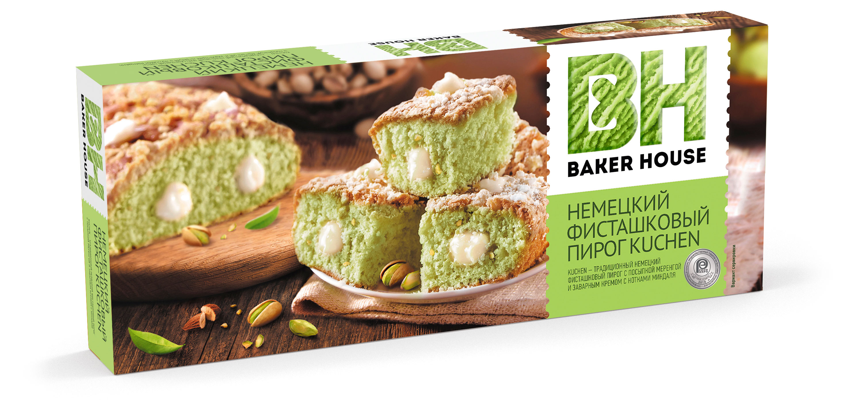 

Пирог Baker House Фисташковый, 350 г