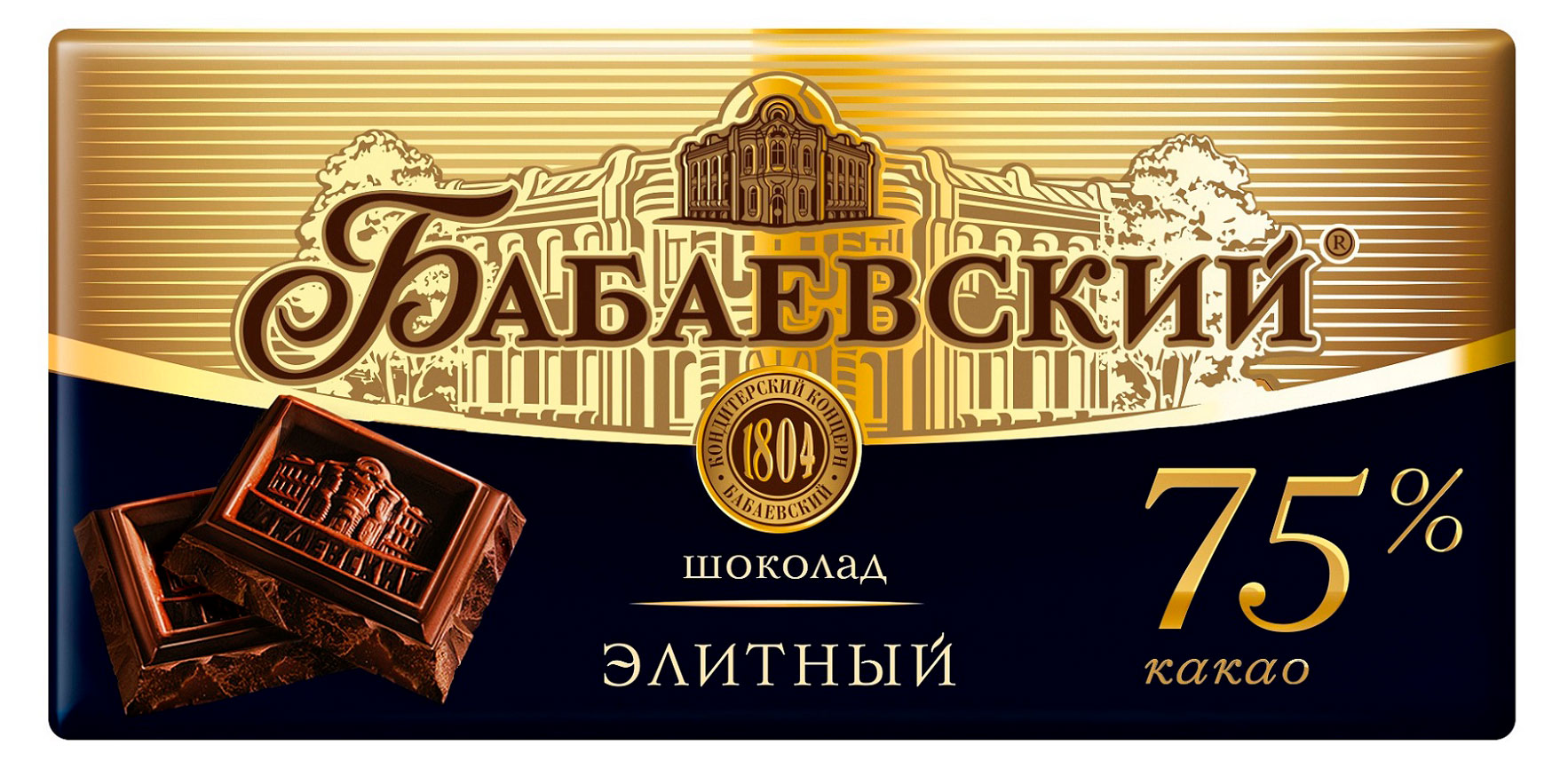 

Шоколад горький Бабаевский Элитный 75%, 150 г