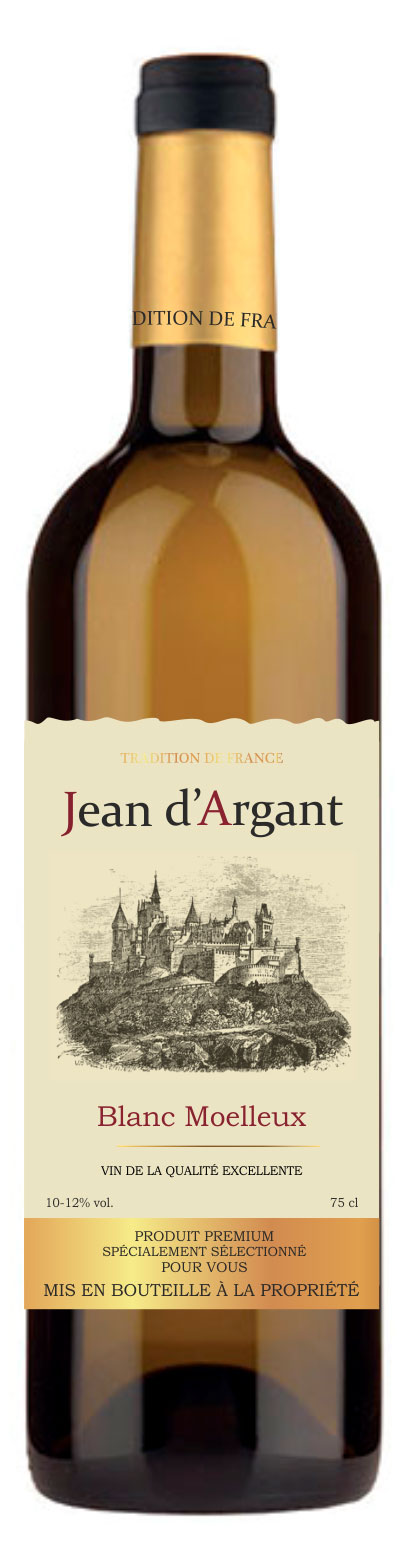 

Вино Jean d'Argant белое полусладкое Россия, 0,75 л