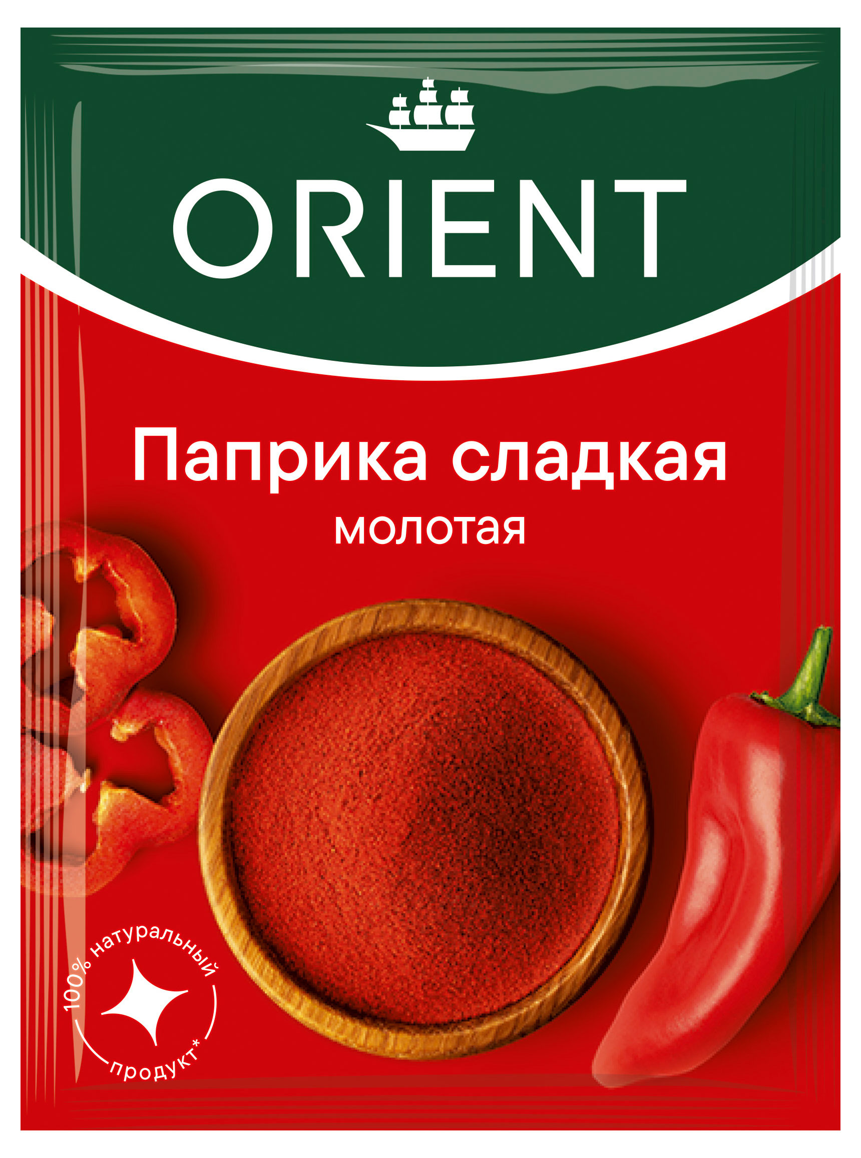 

Паприка Orient сладкая молотая, 15 г
