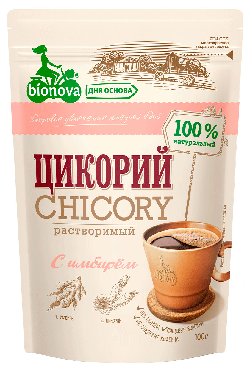 

Цикорий Bionova с имбирем, 100 г