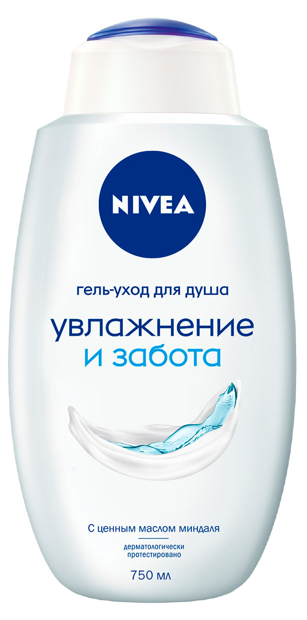 

Гель-уход для душа NIVEA Увлажнение и забота с маслом миндаля, 750 мл