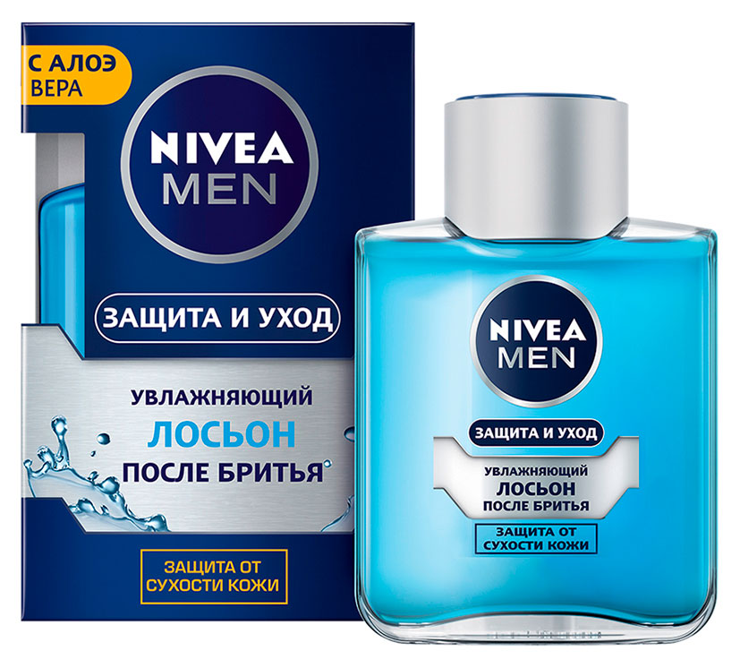 

Лосьон после бритья увлажняющий NIVEA MEN Защита и уход с алоэ вера, 100 мл