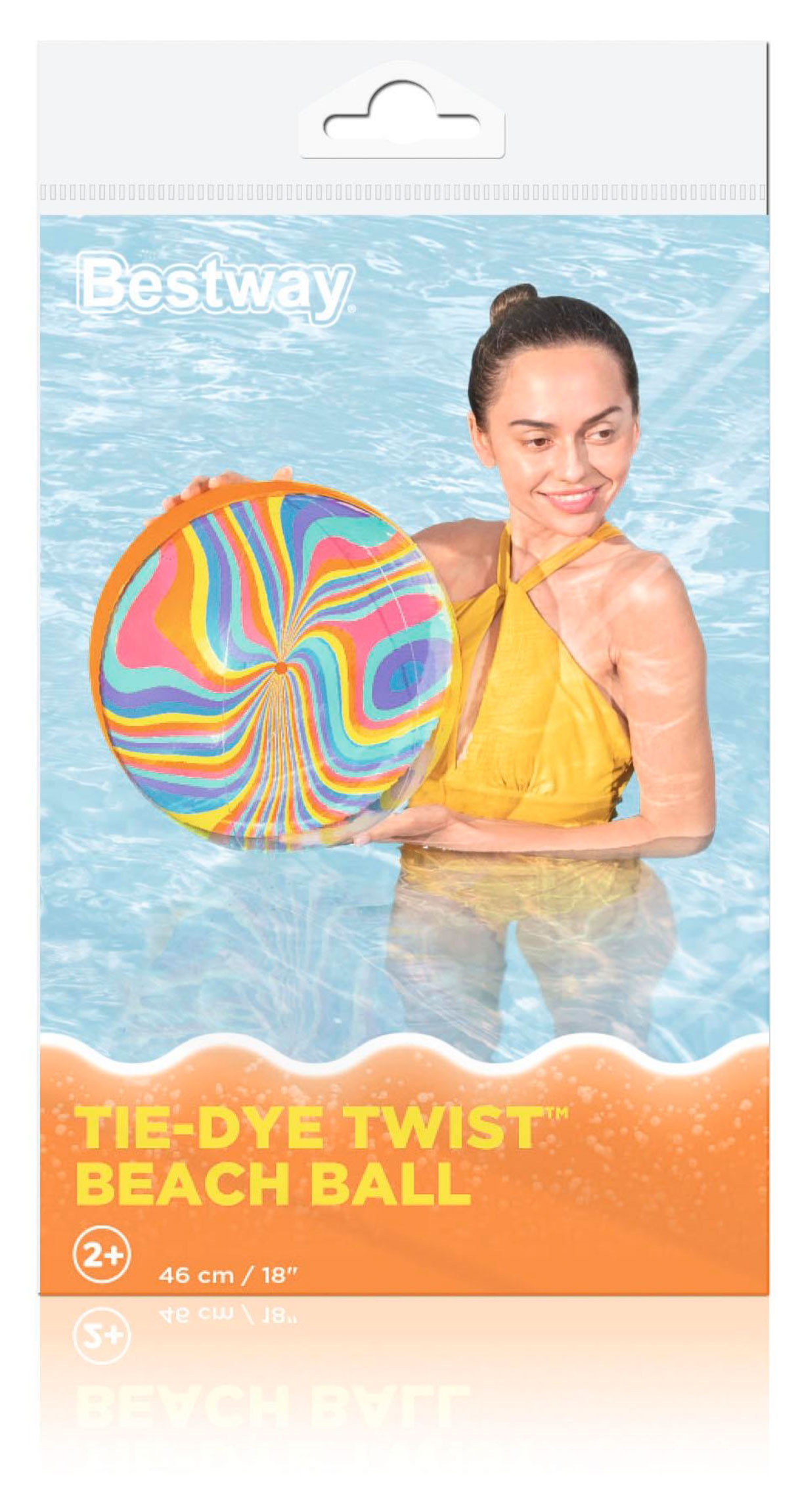 

Мяч пляжный BESTWAY Tie-Dye Twist Beach Ball, 46 см