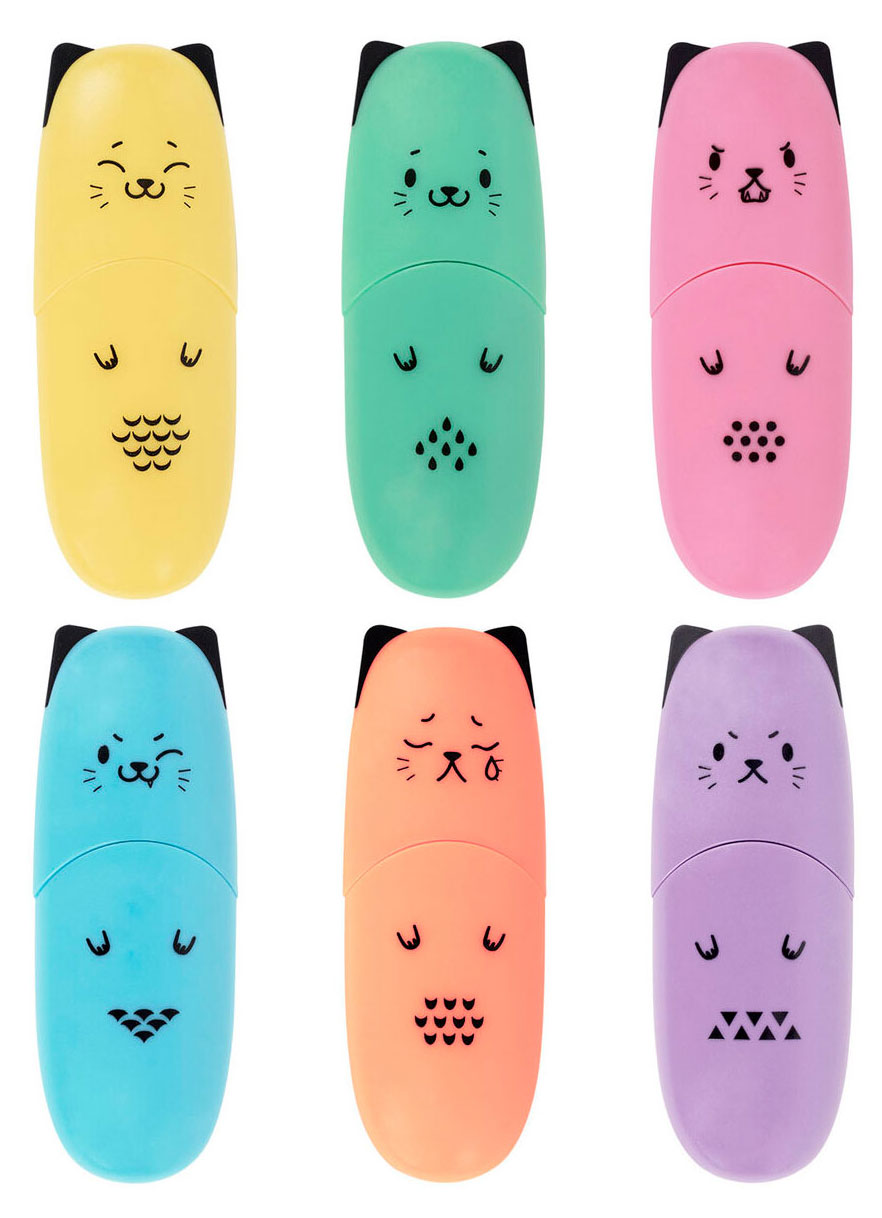 

Текстовыделитель BRAUBERG Kids Cute Cats Pastel 1-5 мм, 1 шт в ассортименте