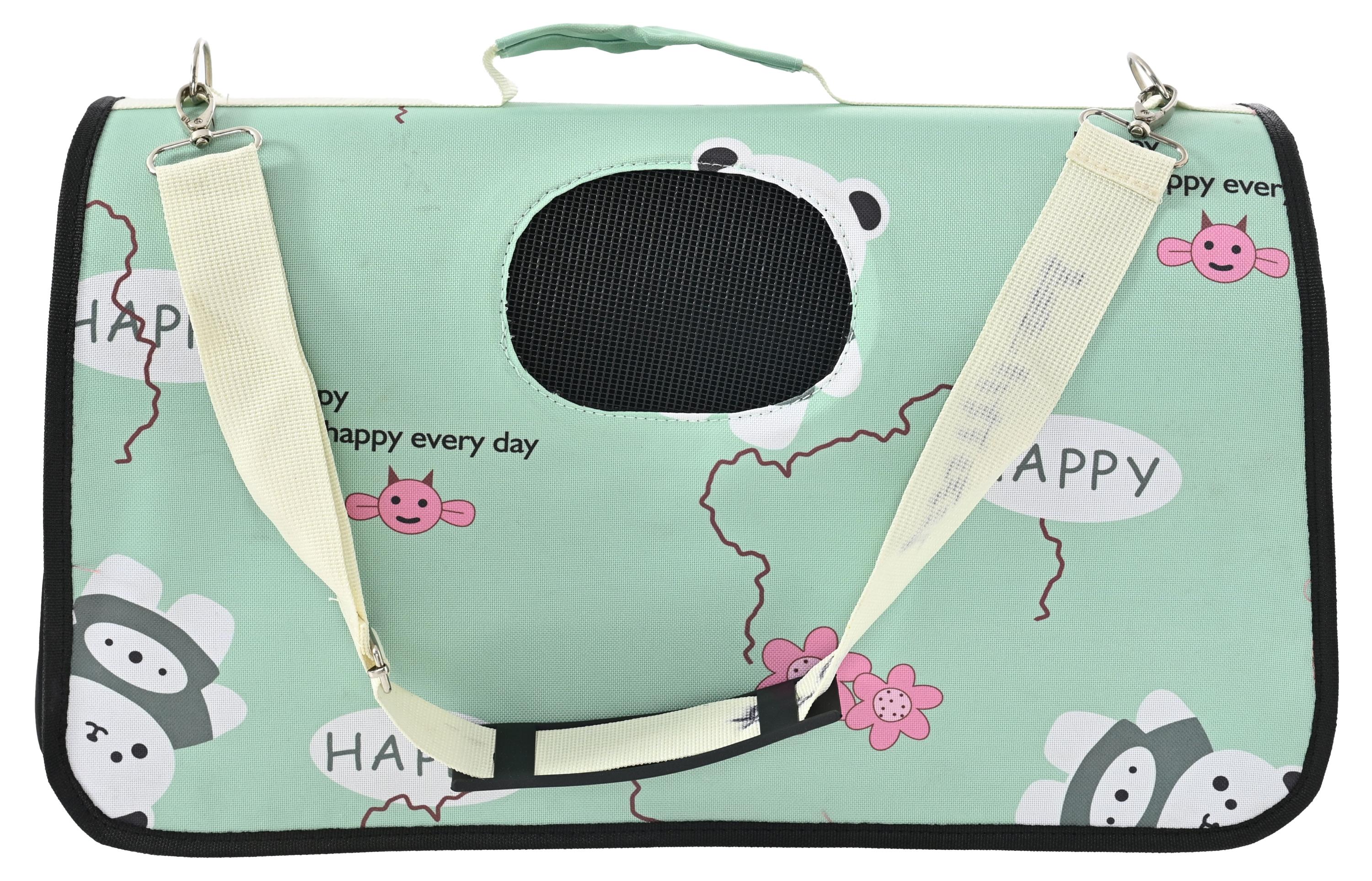 

Переноска для животных Happy светло-зеленая, 50x22x28 см