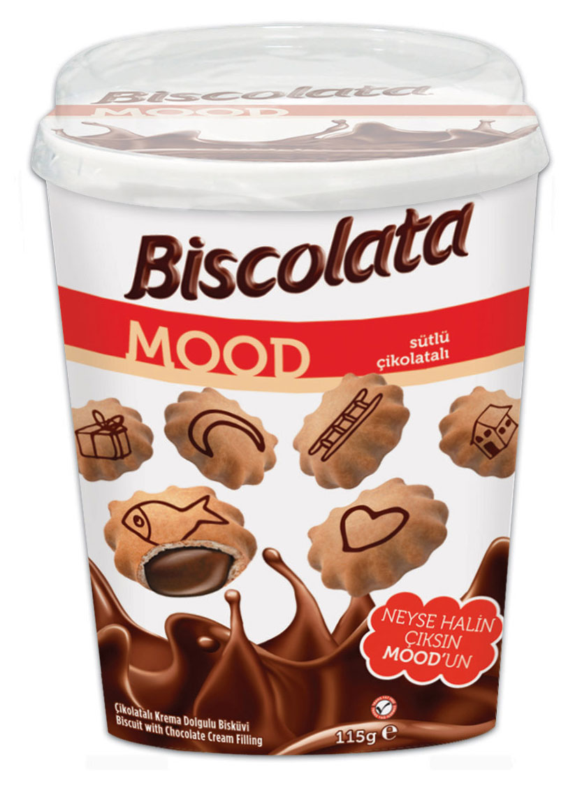 

Печенье Biscolata Mood с начинкой из шоколадного крема, 115 г
