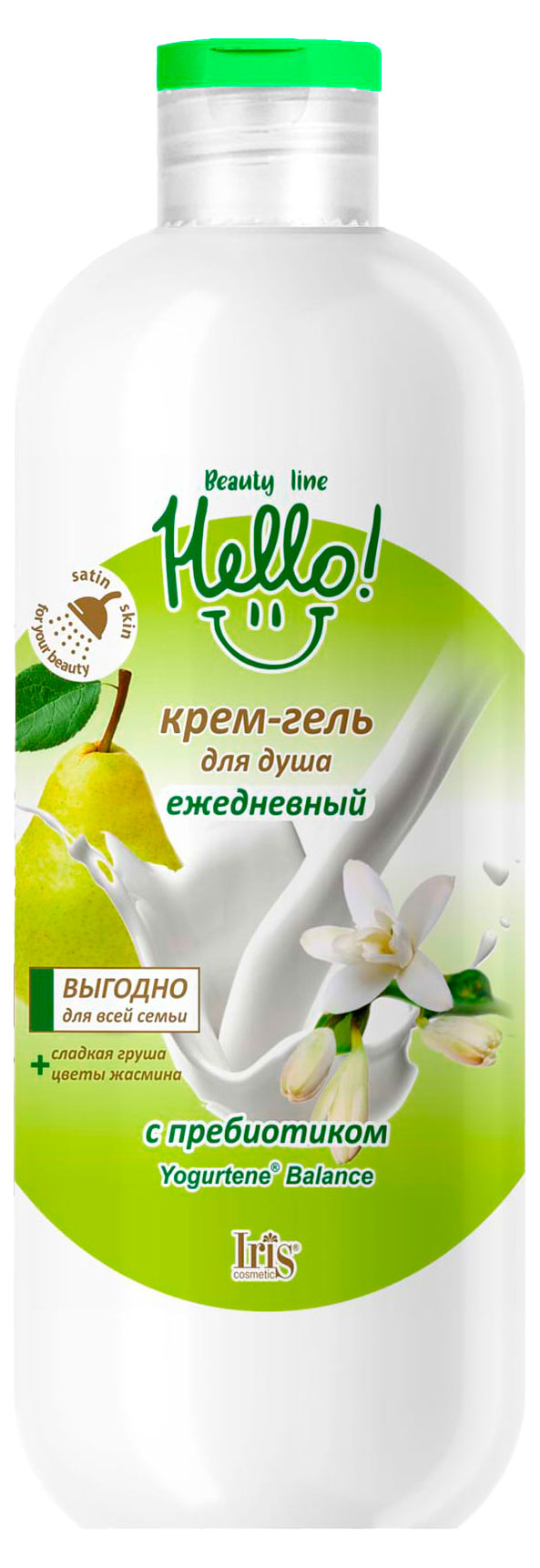 

Крем-гель для душа Iris ежедневный Hello Beauty Line, 500 мл