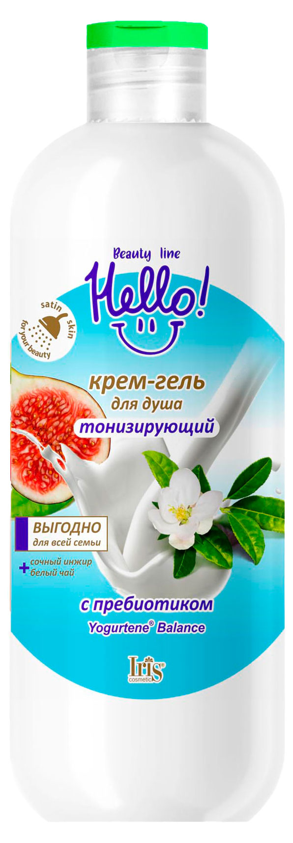 Изображение товара Крем-гель для душа Iris тонизирующий Hello Beauty Line, 500 мл