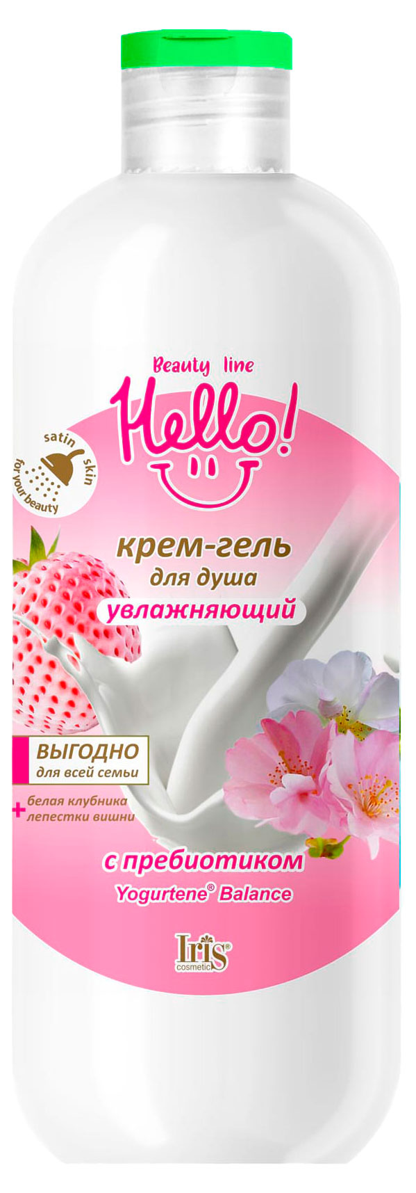 Изображение товара Крем-гель для душа Iris увлажняющий Hello Beauty Line, 500 мл