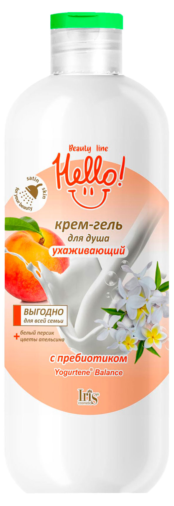 

Крем-гель для душа Iris ухаживающий Hello Beauty Line, 500мл